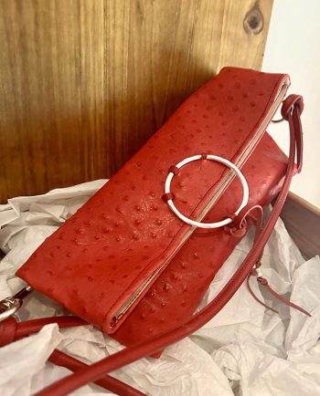 Bolso bandolera en piel rojo02