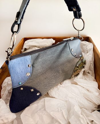 Bolso Baguette con tela vaquera y mix de pieles02