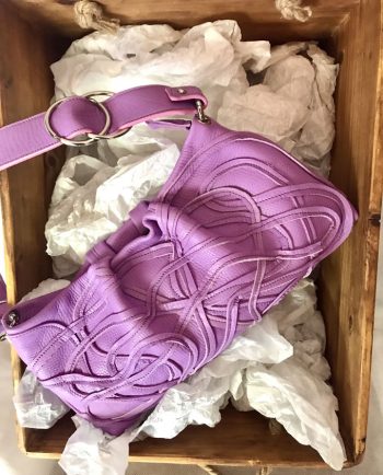 Bolso Samer Snake en piel violeta