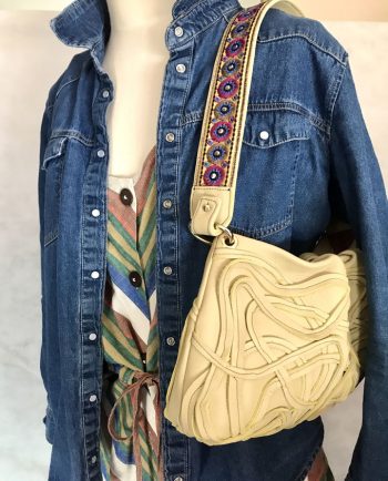 Bolso Samer Snake en piel amarilla1