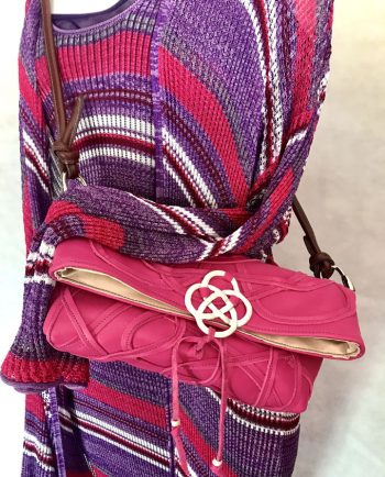 Bolso Vejer en piel fucsia1