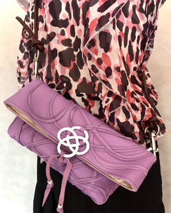Bolso Vejer Snake en piel violeta1