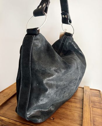 Bolso de ante acabado brillo cierre cremallera02