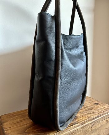 Bolso de piel verde oscuro1