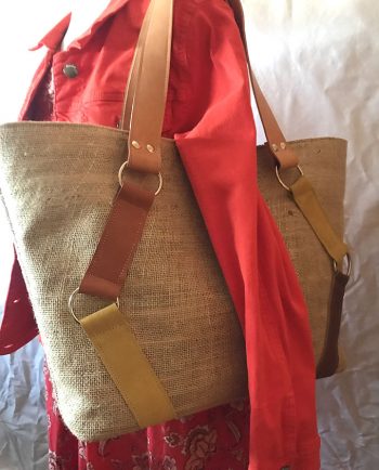 Bolso capazo en yute y asas de piel 02