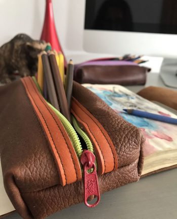estuche de piel con cremallera 18x10 02