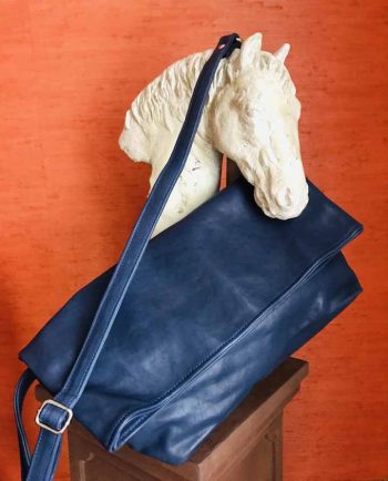 Bandolera azul maxi