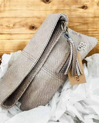 Cartera de mano rosa palo